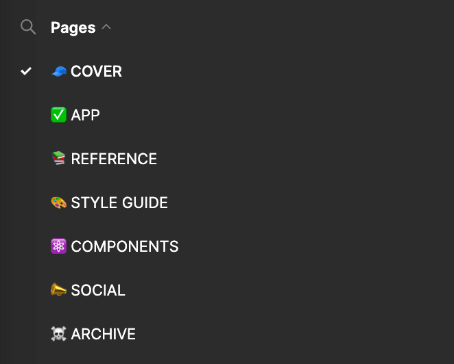 Pages in Figma